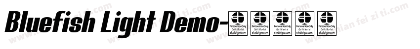 Bluefish Light Demo字体转换